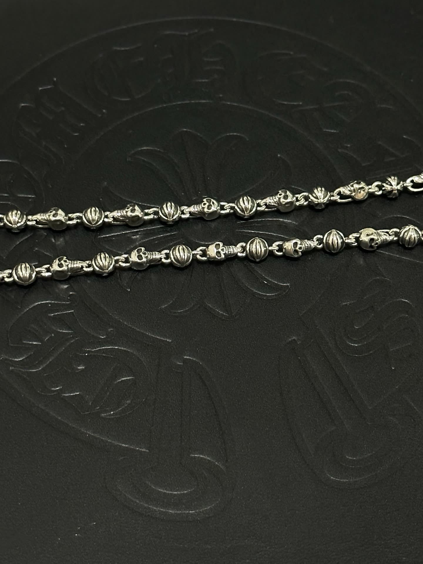 Chrome Hearts Silver Cross Pendant Necklace